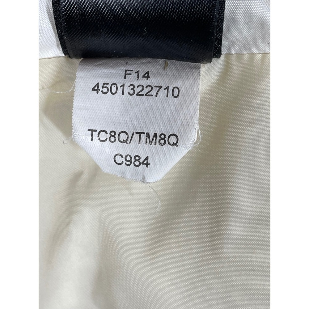 The North Face Womens 550 Down Puffer Vest White Chevron Quilted Large C984 F14 - Picture 6 of 12